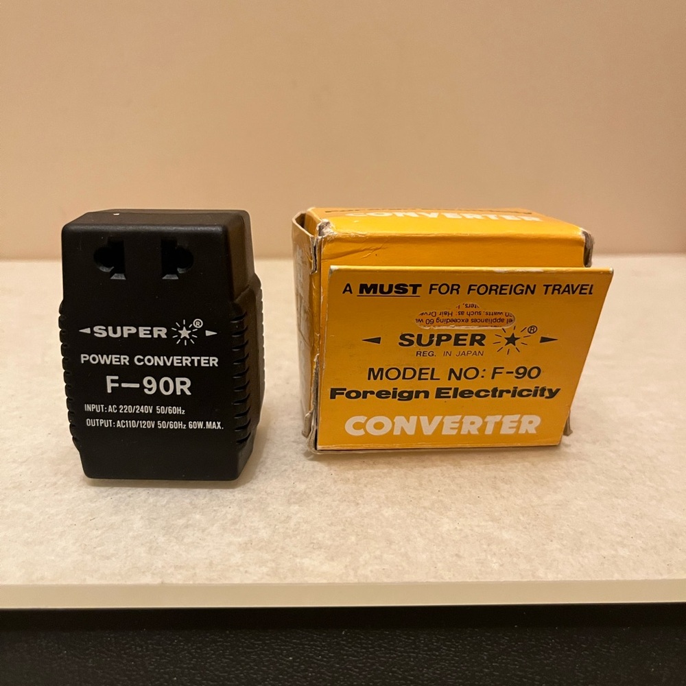 60 Watt AC Voltage Power Converter F-90R 60W  max 220V-240V Step Down 110/120V